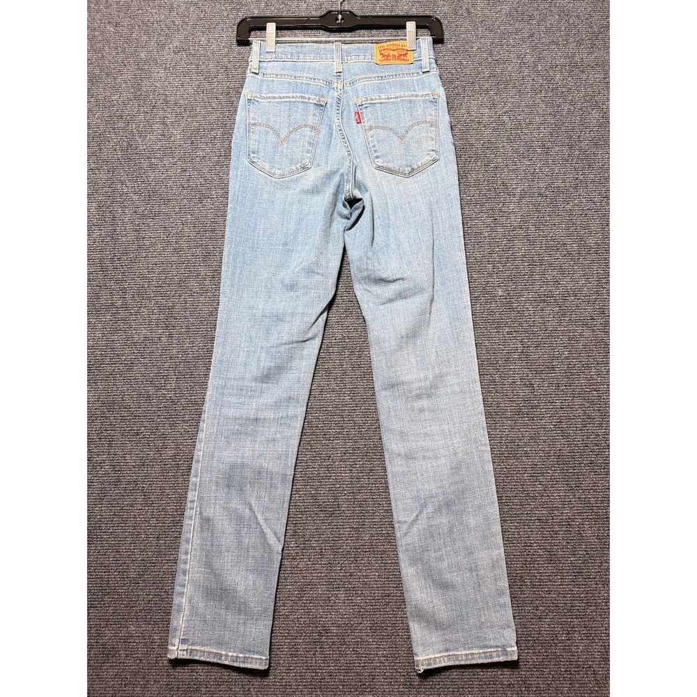 Levi 724 High Rise Straight Women 24 Blue Denim Jeans 18883-0159 - Picture 3 of 10